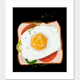 Egg Sandwich Polyhedral Dice Tabletop RPG Posters and Art